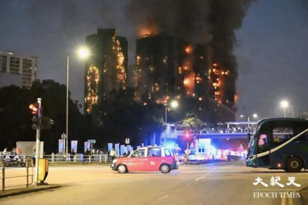 大埔宏福苑五级火